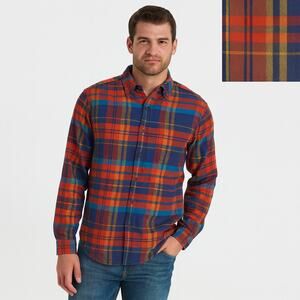 NWT St. John's Bay‎ Plaid Flannel Button Down Men's Shirt XXL